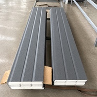 Maison conteneur préfabriquée, mur extérieur en métal, panneau en acier Galvalume sculpté, isolé en PU, 20 mm, imperméable