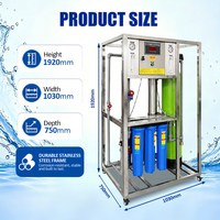 Vente directe d’usine – Purificateur d’eau en acier inoxydable, capacité, système de filtration inverse pour usage commercial