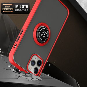 DIOUSI Funda transparente para teléfono móvil con soporte de anillo para <span class=keywords><strong>iPhone</strong></span> <span class=keywords><strong>11</strong></span>/12 <span class=keywords><strong>Max</strong></span> / 12 <span class=keywords><strong>Pro</strong></span> <span class=keywords><strong>Max</strong></span> - Product Image 5