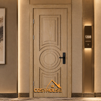 CE BS Standard Soundproof Timber Door Acoustic Wooden Interior Door for Hotel Apartment Office Residential Project Manufacturer