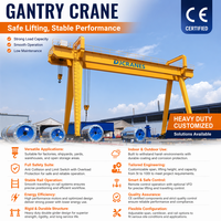 Grue portique à portique fixe 20 tonnes, conception en U, homologuée ISO pour la production de béton préfabriqué, structure robuste, résistance aux hautes températures