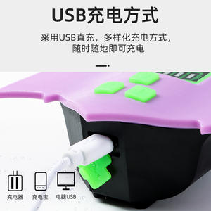 Luz creativa para bicicleta, LED, resistente al agua, Ipx4, 4 modos, luz negra y morada para bicicleta de montaña, recargable por USB - Product Image 3