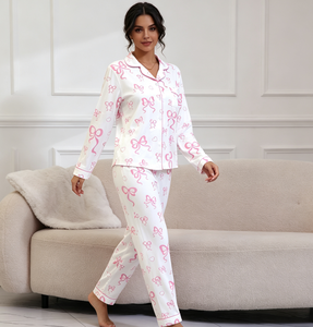 Conjunto de Pijamas para Mujer, Pijamas de Bambú para Mujer, Pijamas de Algodón para Mujer, Pijamas Cortos de Algodón para Mujer, Fabricante OEM - Product Image 3