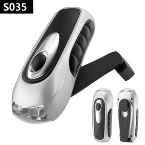 Lampe torche à manivelle S035, LED, étanche, lampe de secours pour le camping, avec poignée, pour usage extérieur - Product Image 4