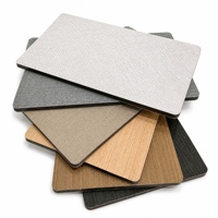 Panneau en cristal de carbone durable, plaque murale décorative personnalisée en bois de bambou pour grandes constructions