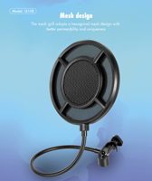 Kit de microphone de conférence à condensateur cardioïde Q10B personnalisé avec prise jack 3,5 mm, connexion USB, suppression du bruit anti-pop et antichoc