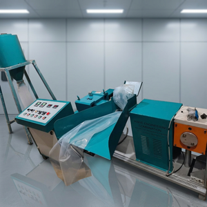 Machine de recyclage automatique de plastique refroidie par air de haute qualité Thave Engineering Corporation pour la granulation de granulés de plastique usagé - Product Image 2