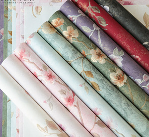 Original high-end Mother's Day flower packaging <b>paper</b> with exquisite craftsmanship and embossed floral packaging materials - Product Image 4