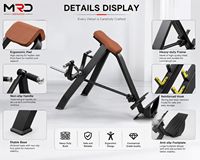 Máquina de entrenamiento de fuerza para la parte superior del cuerpo, modelo MRD-B1061, comercial, con barra en T, para gimnasio.