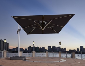 Parasols d'extérieur de marque, parasols de restaurant et de jardin avec éclairage solaire, vente en gros, grande taille, résistants au vent. - Product Image 2