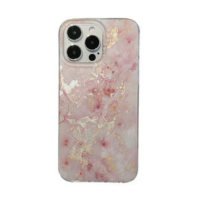 <span class=keywords><strong>Coque</strong></span> transparente en TPU à motif <span class=keywords><strong>marbre</strong></span> <span class=keywords><strong>rose</strong></span> et feuille d'or, étui de luxe antichoc scintillant pour <span class=keywords><strong>iPhone</strong></span> 17 16 15 14 13 Pro Max - Product Image 6