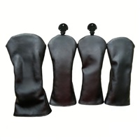 Housse de tête de club de golf personnalisable en cuir PU pour driver, fairway, hybride, bois 1, 3, 5, 7 – Fournisseur d'usine professionnel