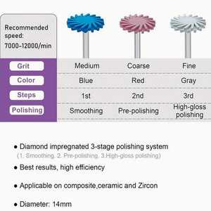 Disque de polissage <span class=keywords><strong>dentaire</strong></span> à auto-gravure Machine à pivoter Roue de polissage cyclone Meule et roue de polissage à auto-gravure Ensemble de disques de polissage - Product Image 5