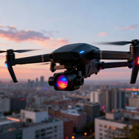 Module de caméra thermique en alliage d'aluminium LWIR non refroidi 640x512 50Hz 12um pour vision nocturne par imagerie thermique pour drone UAV