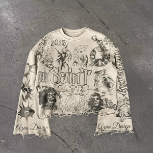 Мужская Повседневная Толстовка с капюшоном в стиле «панк» - Product Image 1