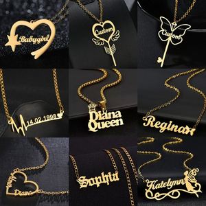 Stainless Steel Chain Pvd Coated Character Kids Cuban <b>Customize</b> Cartoon <b>Name</b> Plate <b>Necklaces</b> and Anklets Women Jewelry Pendant - Product Image 4