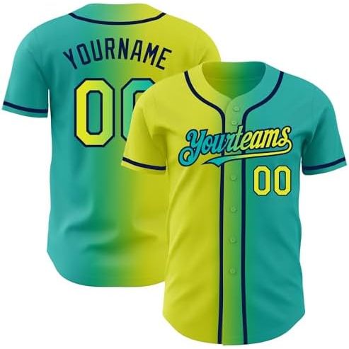 Verde Aqua y Amarillo Fluorescente