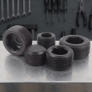 DIN906 Plated Steel Hexagon Socket Thread <b>Screw</b> CNC Machined Pipe Plugs - Product Image 3