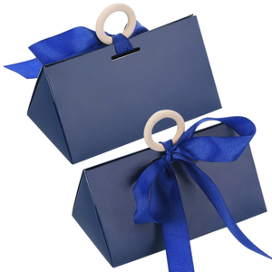 Boîte en carton de luxe personnalisée avec logo, forme triangulaire, pour bonbons de mariage, chocolats, avec ruban doré et nœud, pour cadeaux de fête - Product Image 4