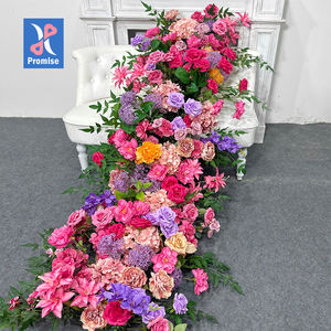 Camino de Mesa Largo Rosa Personalizable de <span class=keywords><strong>Promise</strong></span> Factory, Adecuado para Bodas, Navidad, Graduación, Día de la Madre - Product Image 1