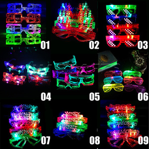 Gafas LED Luminosas para Fiestas, Gafas de Neón con Función Intermitente para Fiestas Rave, Cumpleaños, Bodas, Fiestas Temáticas - Product Image 5