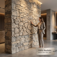 Nouvelle Tendance 2026 : Carreaux de Revêtement Flexibles Grandes Dalles, Écologiques et Imperméables, Effet Brique 3D, pour Murs Modernes de Maisons, Villas et Hôtels 5