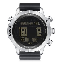 Reloj de Buceo Eléctrico con Altímetro, Barómetro, Brújula, Termómetro, Resistente al Agua, Inteligente, Multifuncional, Contador de Pasos para Natación