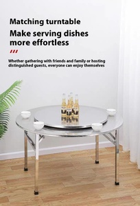 Nhiệm Vụ Nặng Nề Thép Không Gỉ Có Thể Tháo Rời Bảng Đóng Mở Chân Bàn Ăn Cho Khách Sạn Trong Nhà Ngoài Trời Tiệc Cưới Tổ Chức Sự Kiện Sử Dụng - Product Image 2