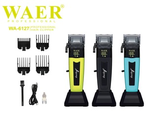 Tagliacapelli Elettrico Professionale WAER con Batteria Ricaricabile USB, Tre Opzioni di Colore per Uso in Barbiere, con Supporto per il Trasporto - Product Image 2