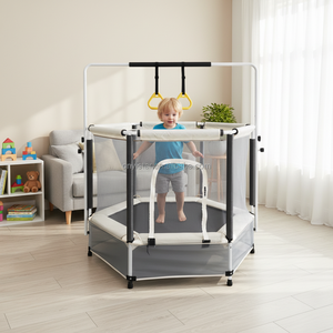 Trampolines d'intérieur personnalisées, trampolines d'extérieur avec barres de sécurité pour enfants - Product Image 2