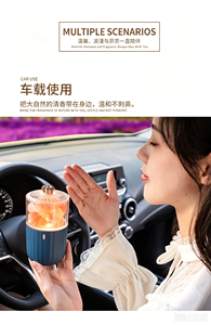 Essential <b>Oil</b> Aroma <b>Diffuser</b> With Himalayan Salt Crystal USB Humidifier Color Changing Night Light Fragrance Lamp - Product Image 3