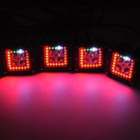Lampe de travail à LED de 3 pouces avec anneau halo RVB Kit de faisceau de câbles neufs pour pods et cubes tout-terrain