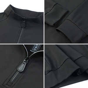 เสื้อออกกำลังกายแขนยาวรัดรูปสำหรับผู้ชายเสื้อออกกำลังกายแขนยาวเข้ารูป1/4สำหรับใส่วิ่งออกกำลังกายกลางแจ้งปรับแต่งได้ - Product Image 6