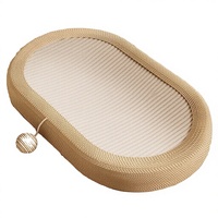 Zenidoo Ensemble Griffoir et Chaise Longue pour Chat - Poteau à griffer en sisal rigide, durable et qui ne perd pas ses fibres