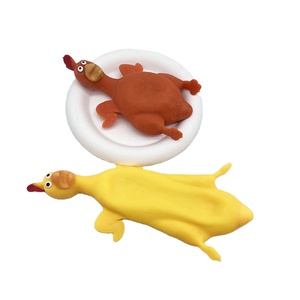 Juguetes Divertidos y Creativos Jincan, Juguetes para Aliviar el Estrés, Juguete de TPR Suave con Forma de Pollo Asado para Niños - Product Image 6