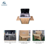 Meubles de cuisine extérieurs pour camping-cars, haute capacité, multifonctionnels, kits intérieurs pour camping-cars, accessoires pour camping-cars et motorhomes
