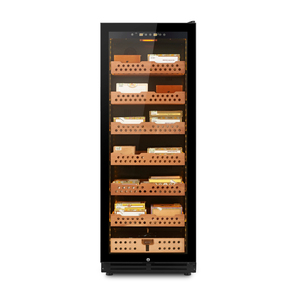 NE-150-8 Fresstanding Single Glass Door Cigar <b>Display</b> Cabinet Spanish Cedar Liner 288L 1200 Cigar Humidor - Product Image 3