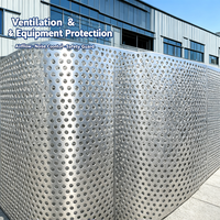Plaque diffuseur perforée à trous fraisés pour usage en atelier, en aluminium durable, acier inoxydable, antirouille, anticorrosion, pour toiture et sol