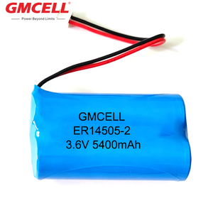 Batterie personnalisée 3,6 V 1S2P Er14505 AA, cellule 2S1P 7,2 V 2700 mAh ER14505h Li-SOCL2 avec fil et connecteur - Product Image 1