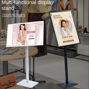 Thân thiện với môi yixun A069 sơn tĩnh điện dọc a3a2 Kim Loại hiển thị đứng cho khách sạn trung tâm mua sắm sàn Áp phích biển quảng cáo - Product Image 4