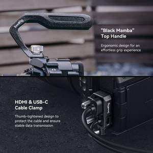 Kit de Jaula Black Mamba de Smallrig para <span class=keywords><strong>Panasonic</strong></span> LUMIX G9 II / <span class=keywords><strong>S5</strong></span> II / <span class=keywords><strong>S5</strong></span> IIX con Asa Superior, Abrazadera para Cable, Jaula para Cámara 4024 - Product Image 6