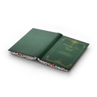 Livre personnalisé à couverture rigide éducative avec bords colorés pulvérisés à l'or, conception unique en papier offset pour les clients
