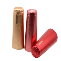 Capsules de bouteilles de vin mousseux en aluminium laminé, imprimées en couleur, personnalisées, de haute qualité et très populaires