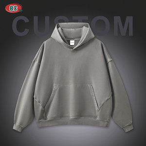 Người Đàn Ông Củ<span class=keywords><strong>a</strong></span> Quần Áo Yếu Tố Cần Yếu Tố Cần Yếu Cổ Điển Axit Rử<span class=keywords><strong>a</strong></span> Hoodies Người Đàn Ông 100% Bông Trống Tùy Chỉnh Thêu Áo Thun Áo Cho Nam Giới - Product Image 2