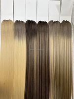 Neueste Haarmethode H6 Feder-Haarverlängerung aus Premium Europäischem Hunan-Haar Maßgeschneiderte Blonde Farbe Verbundene Feder-Haarsträhne