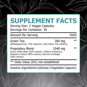 Cápsulas Quemagrasas OEM ODM con Extracto de Té Verde, Favorecen la Pérdida de Peso, Antioxidantes, Estimulan el Metabolismo, Refuerzan el Sistema Inmunitario, Mejoran la Digestión - Product Image 2