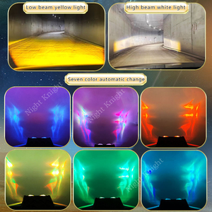 2 đèn chiếu sáng ô tô đèn lưới tản nhiệt <span class=keywords><strong>LED</strong></span> Đèn sương mù lái xe 4 ống kính đèn phụ trợ bên ngoài xe tải xe địa hình - Product Image 2