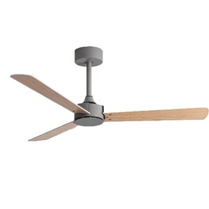 Ventilador de Techo Comercial de Estilo Nórdico de 220v con 3 Aspas de Madera Contrachapada, Ventilador de Techo con Motor de CC y Luz - Product Image 4