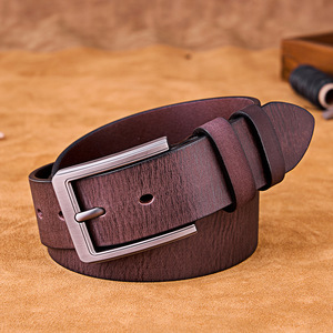 <strong>New</strong> Fashion <strong>Men</strong> Leather <strong>Belt</strong> Vintage Causal Dress Full Grain Cowhide <strong>Men</strong> Genuine Leather <strong>Belt</strong> - Product Image 4