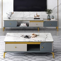 Table basse Ulink en or rose, nouveau design, vente chaude, ensemble de tables basses pour salon
